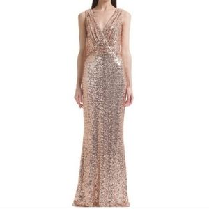 Belle Badgley Mischka Sequin Maxi Dress 12